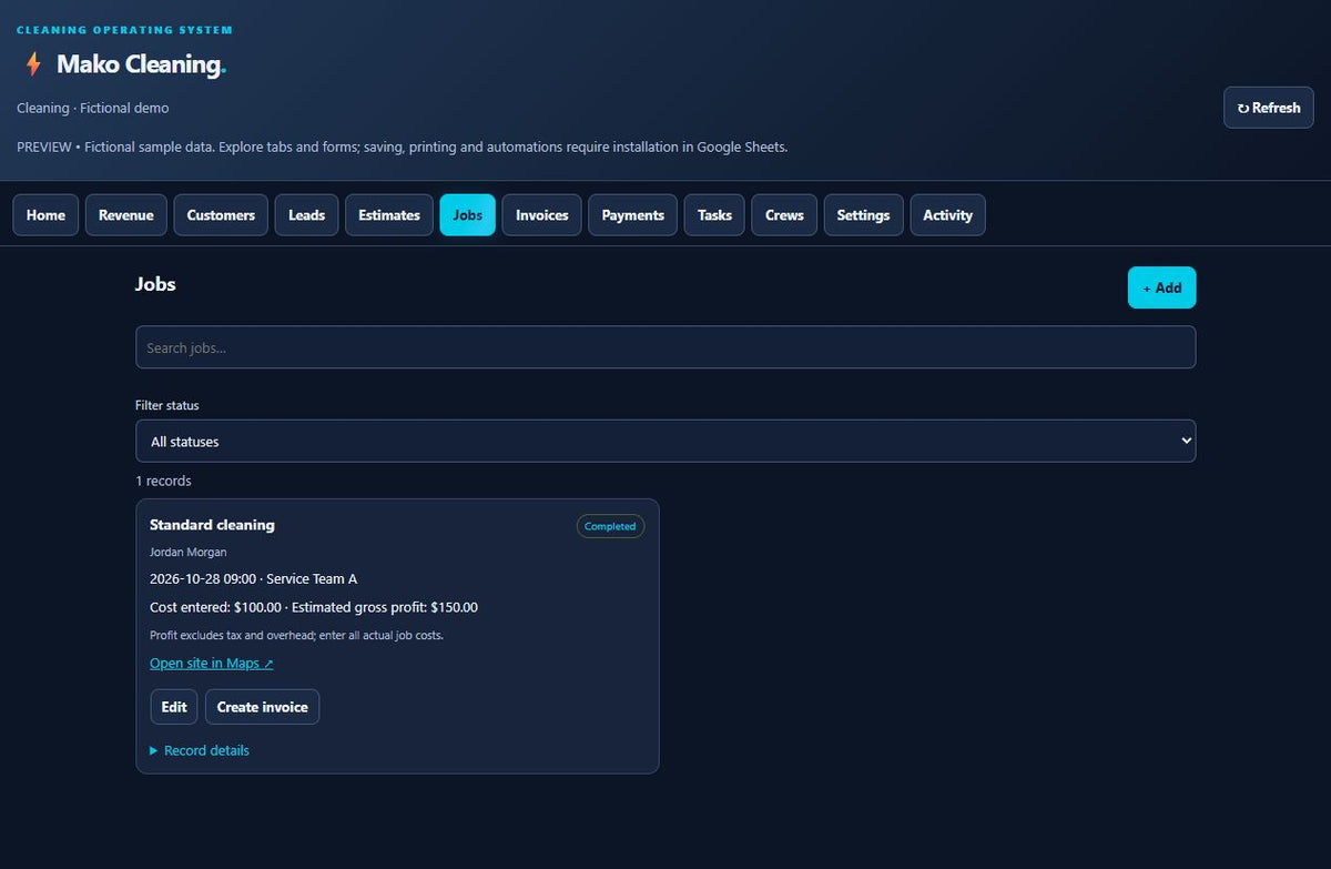 Mako Cleaning Business Toolkit