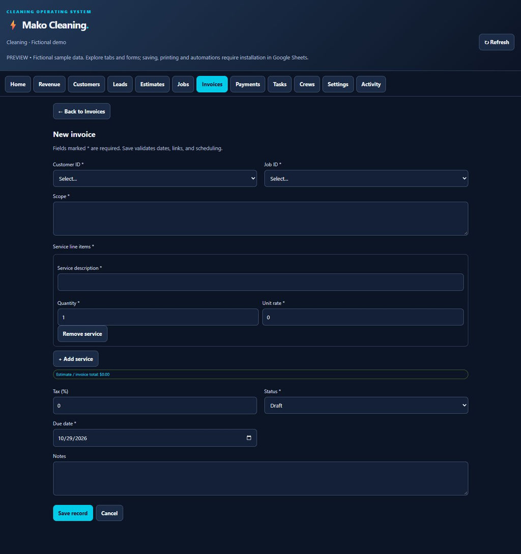 Mako Cleaning Business Toolkit