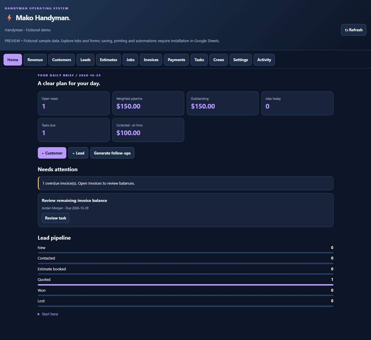 Mako Handyman Business Toolkit