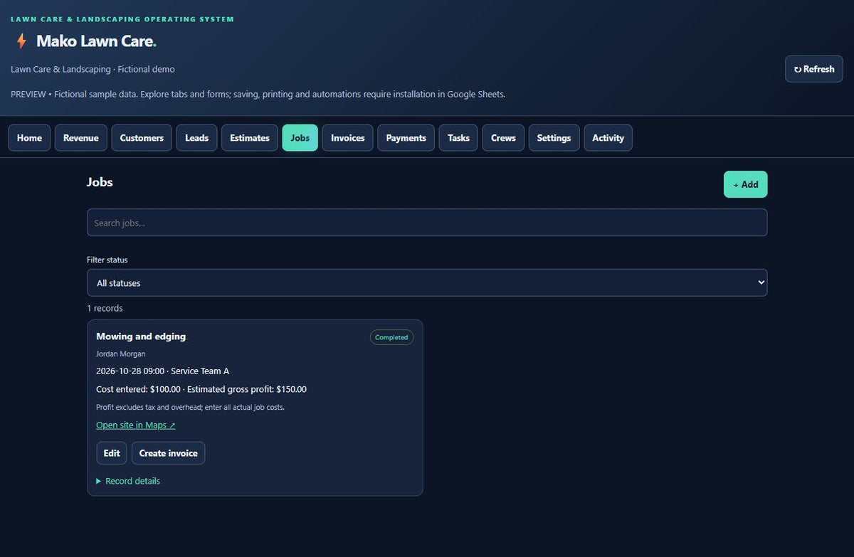 Mako Lawn Care Business Toolkit